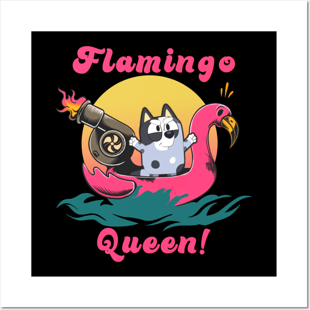 flamingo queen Wall Art by BigM89